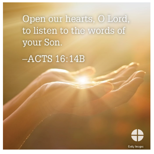 open our hearts